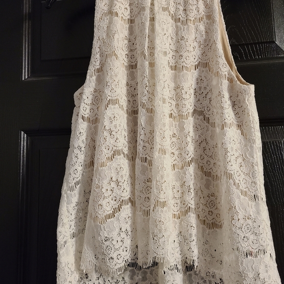 Love,fire blouse size S cream/tan - Picture 3 of 13